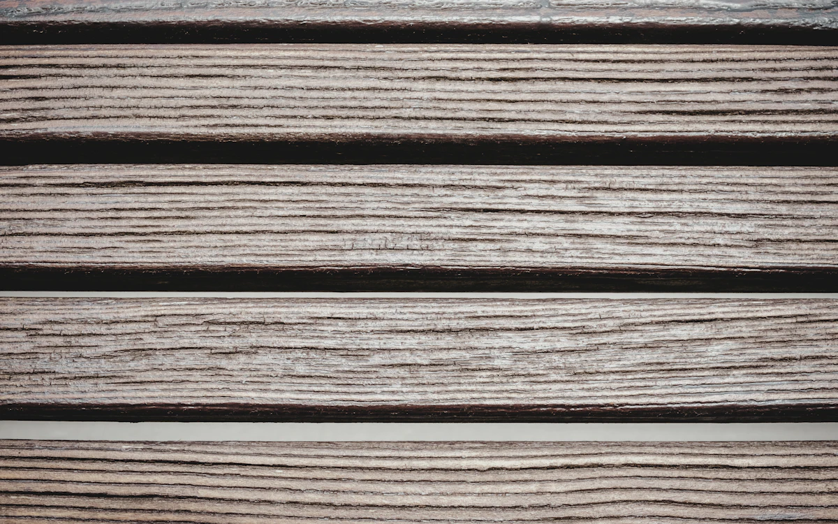 Wood planks with varied grain and texture